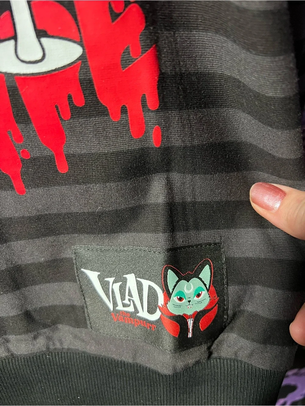NWT Killstar Sorry You’re Not My Blood Type vlad Graphic Hoodie Xs oversized